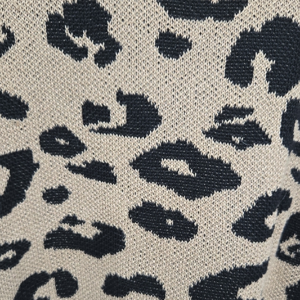 ANDREE BY UNIT Leopard Print Sweater - Tan and Black Size 3X NWT - Picture 3 of 7